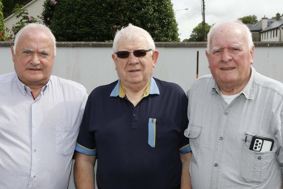The O'Sullivans Pat and Paul with Michael O'Callaghan (centre) at the Duhallow Vintage Summer run.