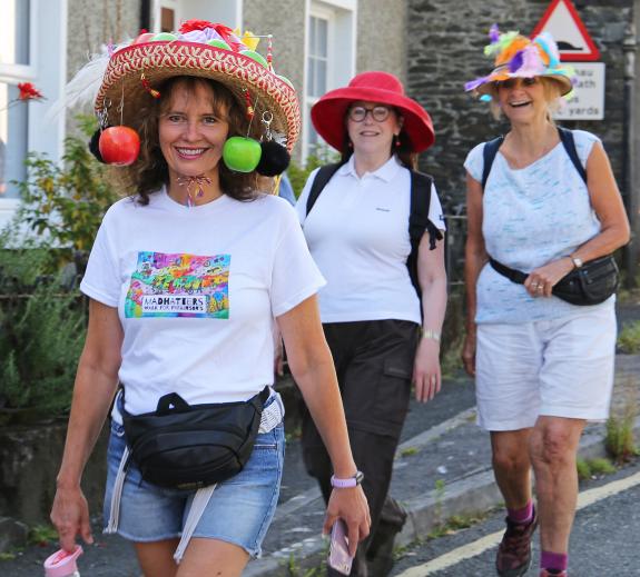 Participants were encouraged to wear 'mad' hats
