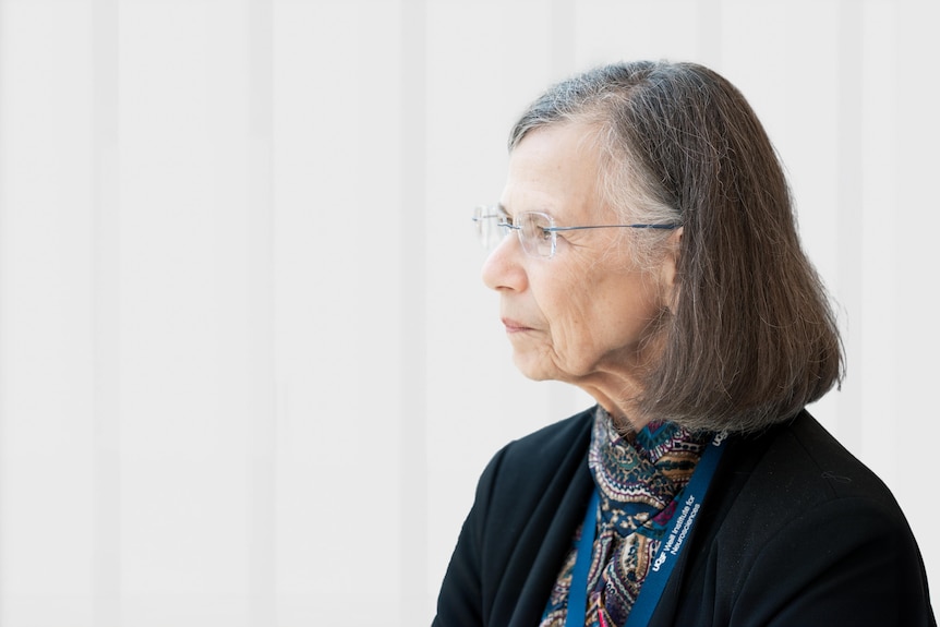 A side portrait of neurologist Caroline Tanner