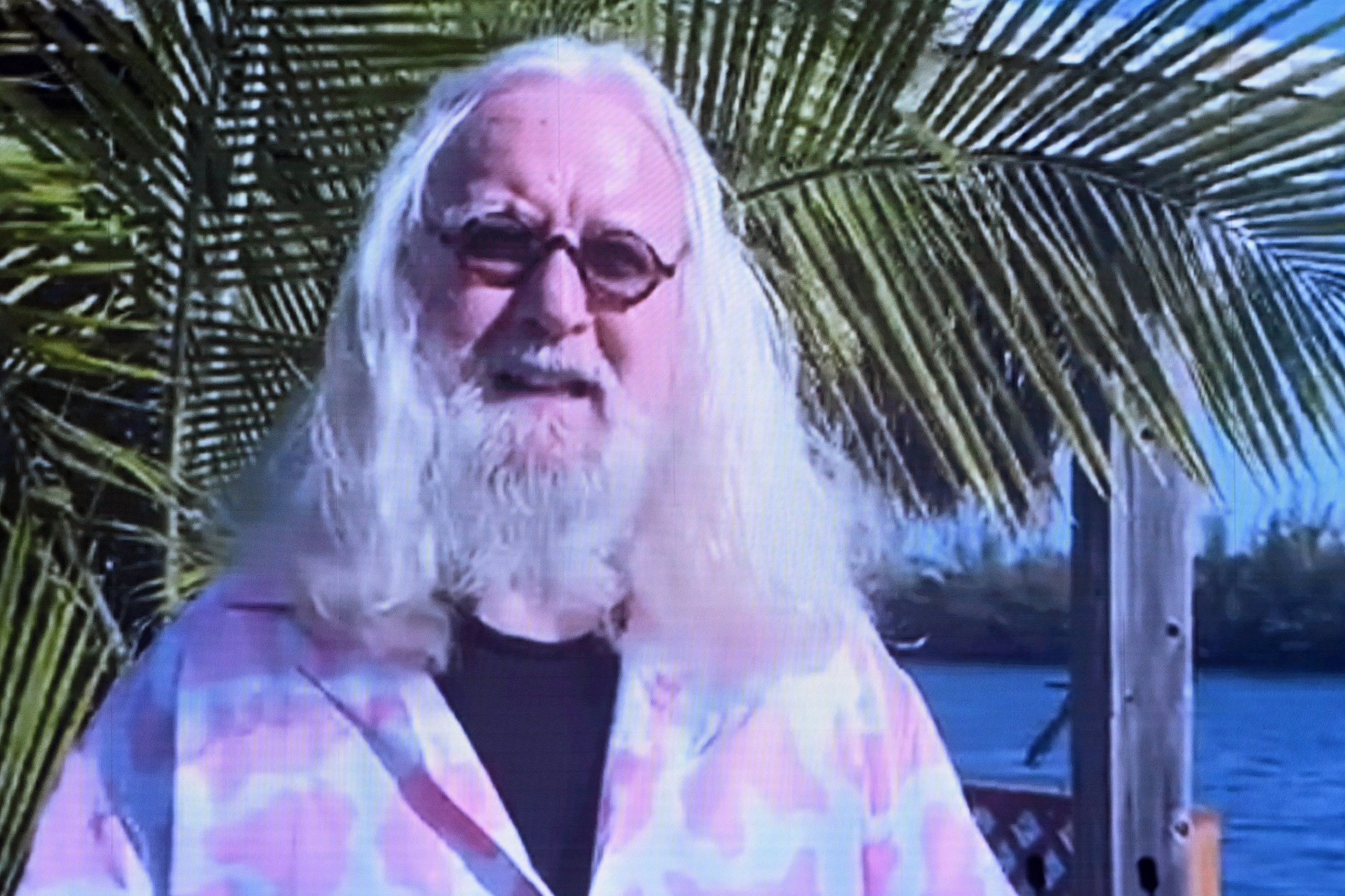 Billy Connolly accepts the Victoria Wood Lifetime Achievement Award by video in 2022