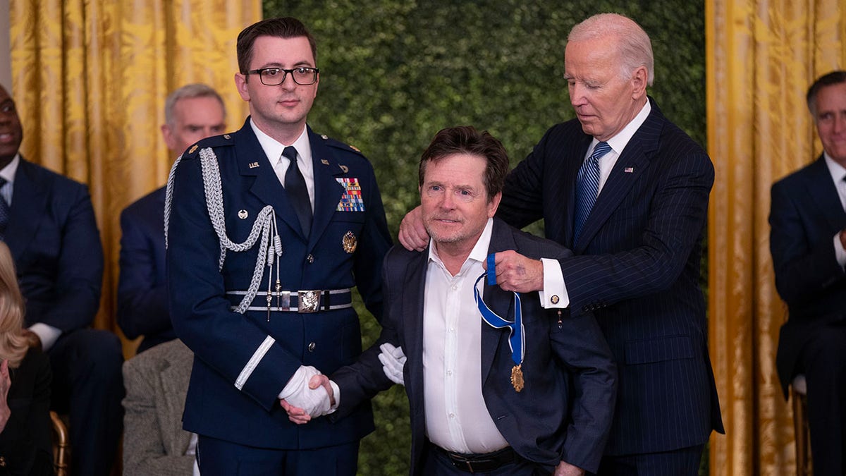 michael j fox is awarded the presidential medal of freedom