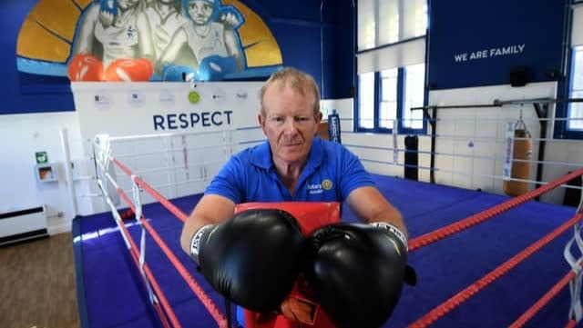 A man in a boxing ring