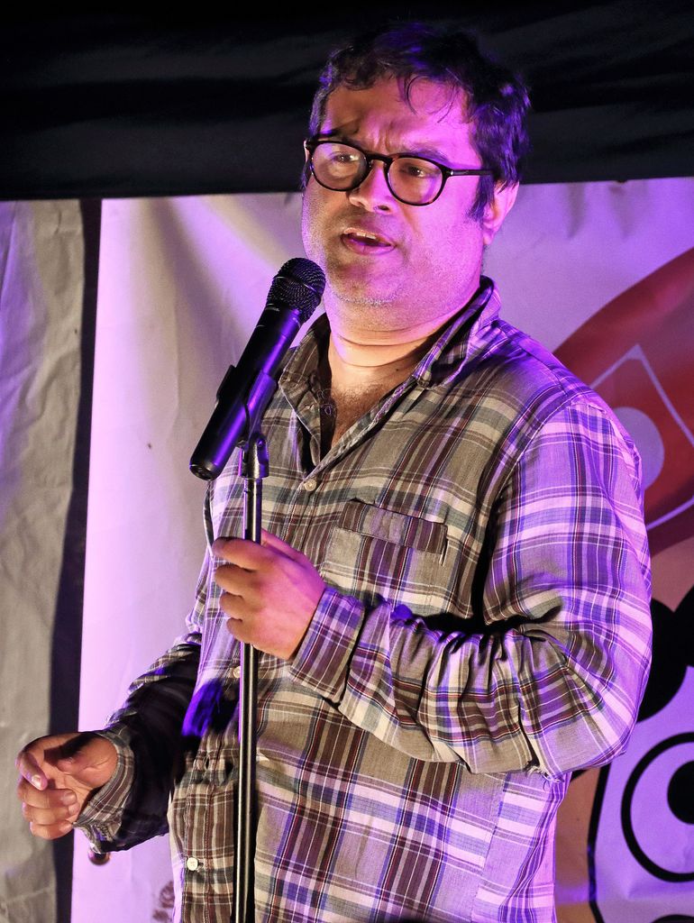 Man performing stand-up comedy