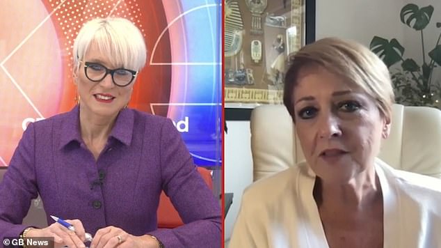 Former colleague Anne Diamond (R) also paid tribute during an appearance on GB News