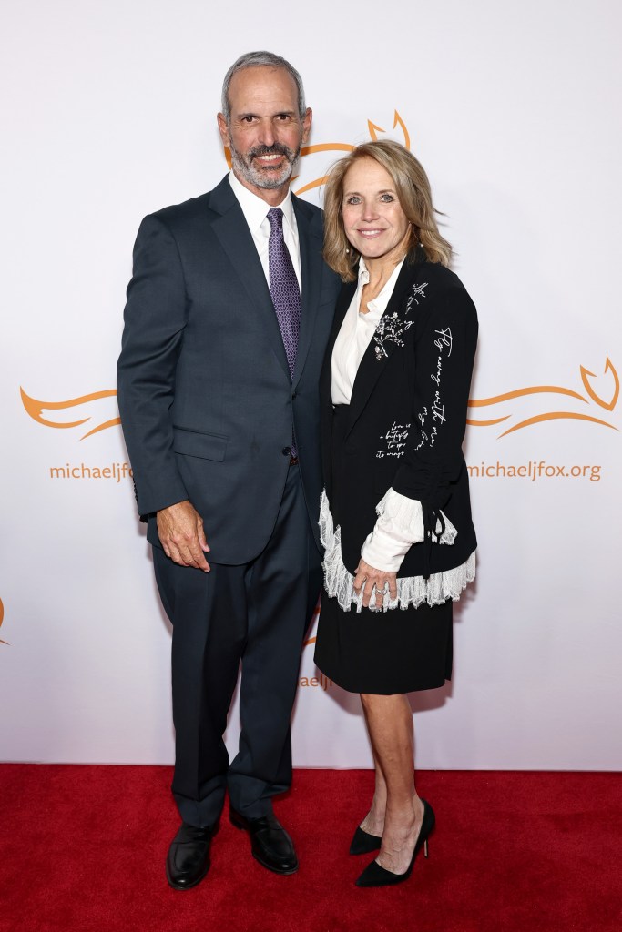 John Molner and Katie Couric attend the 2025 A Funny Thing Happened On The Way To Cure Parkinson's Gala