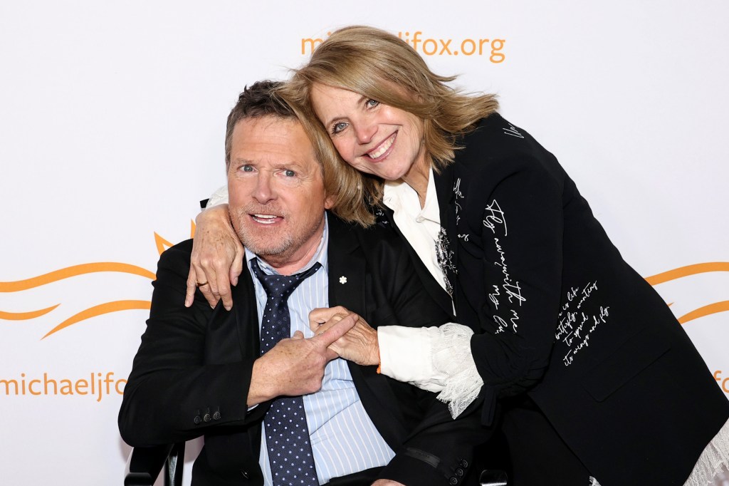 Michael J. Fox and Katie Couric attend the 2025 A Funny Thing Happened On The Way To Cure Parkinson's Gala