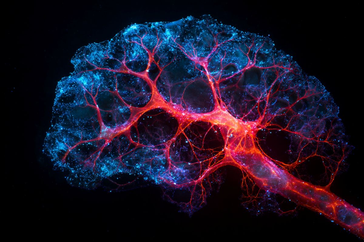 This shows metabolic pathways in the brain.